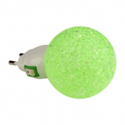 Настенный светодиодный светильник Uniel DTL-309-Шар/Green/1LED/0,1W 10330