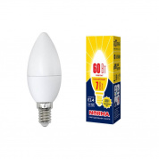 Лампа светодиодная E14 7W 3000K матовая LED-C37-7W/WW/E14/FR/NR UL-00003796 лампочки
