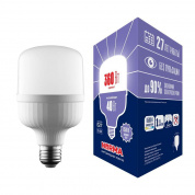 Лампа LED сверхмощная Volpe E27 40W 6500K матовая LED-M80-40W/6500K/E27/FR/NR UL-00006790 лампочки