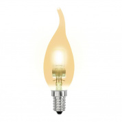 Лампа галогенная Uniel E14 42W золотая HCL-42/CL/E14 flame gold 04121 лампочки