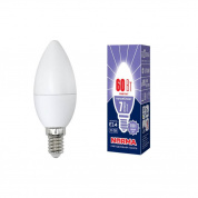 Лампа светодиодная E14 7W 6500K матовая LED-C37-7W/DW/E14/FR/NR UL-00003794 лампочки