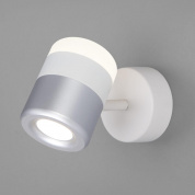Споты Настенный светодиодный светильник Eurosvet 20165/1 LED белый/серебро